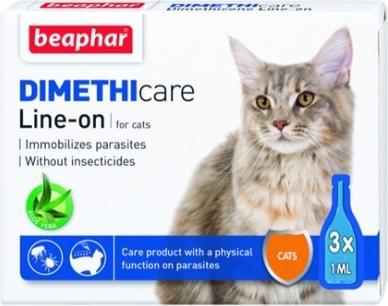 Immagine prodotto beaphar Linea antipulci e zecche, pulci e zecche (dimeticone) Gatto (Gatto, 3 ml)