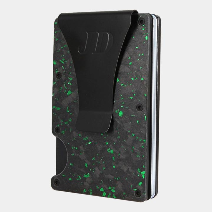 Image du produit James Dixon Carbone forgé - Noir Vert Mat - Money Clip