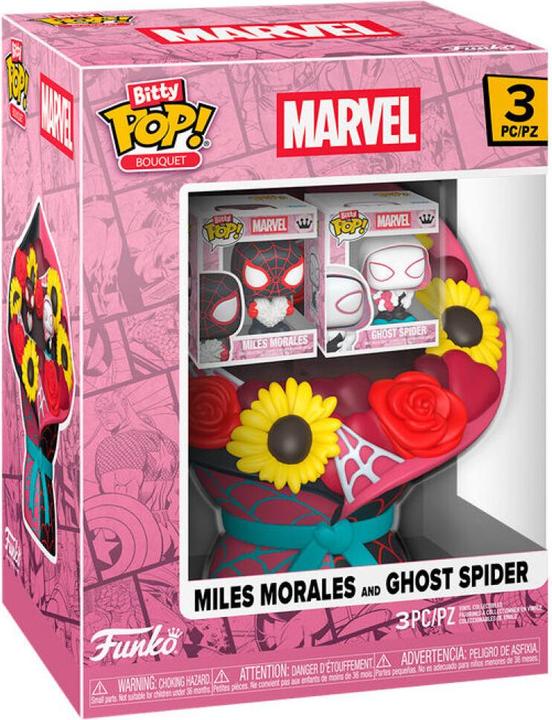 Actual product image Funko BITTY POP Bouquet Spider-Man Miles Morales & Gwen