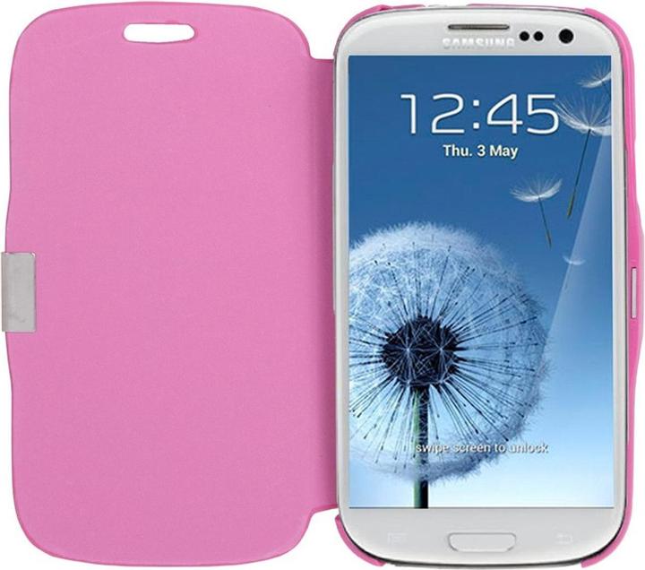 Produktbild König Design Handyhülle Tasche für Samsung Galaxy S3 i9300 / i9305 / S3 NEO i9301 pink gebürstet (Samsung Galaxy S3 i9300, Samsung Galaxy S3 LTE i9305)