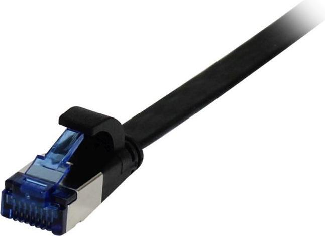 Synergy 21 Patchkabel RJ45, CAT6A 500Mhz, 7m, schwarz, U/FTP, flach, TPE(Superflex), AWG32, Synergy (U/FTP, CAT6a, 7 m)