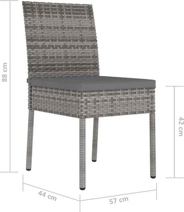 Produktbild vidaXL Garten-Essstühle 2 Stk.