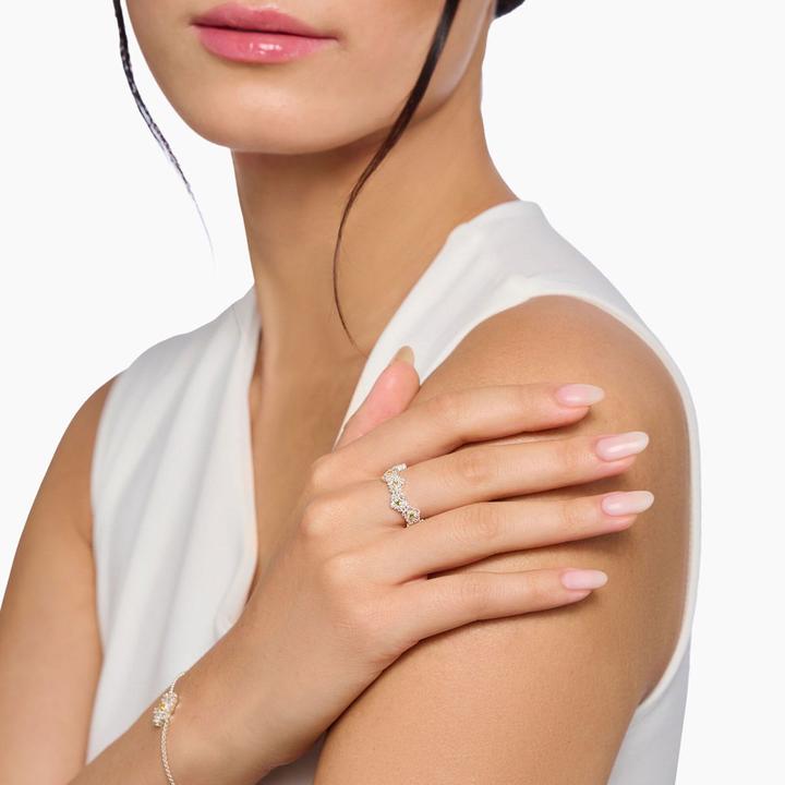 Produktbild Thomas Sabo Ring Blume Lovely Daisy mit Steinen Silber (925 Silber)