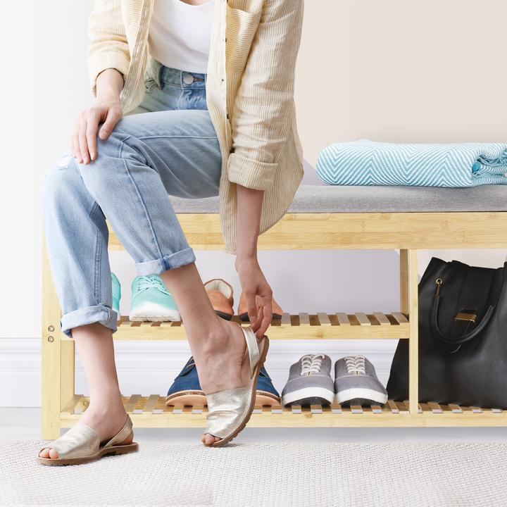 Image du produit Relaxdays Banc chaussures (100.5 x 33 x 50 cm)
