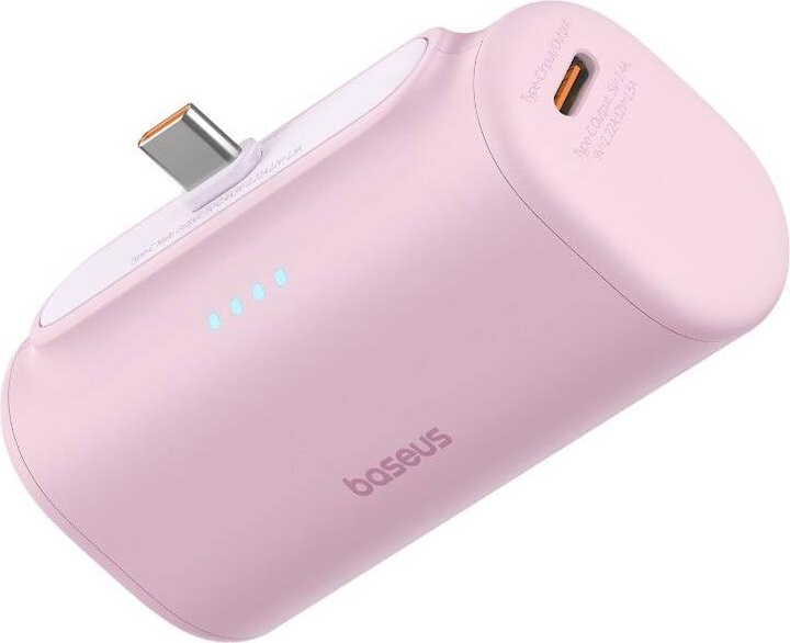 Baseus Powerbank Compact USB-C 5000mAh, 20W (rosa) (5000 mAh, 20 W)