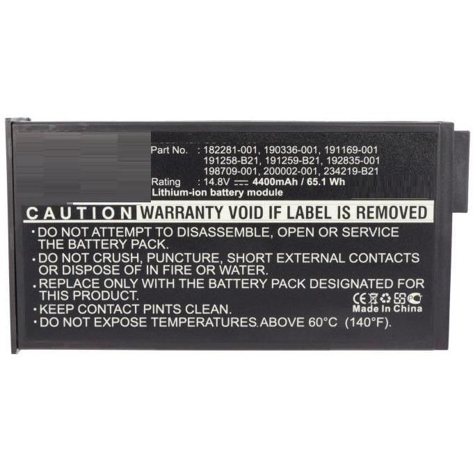 Thumbnail - CoreParts Laptop Battery for HP (1 Zellen, 4400 mAh), Notebook Akku, Grau