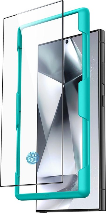 Actual product image ESR tempered glass for Samsung Galaxy S24 Ultra (1 Piece, Samsung Galaxy S21)