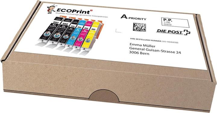 Produktbild ECOPrint Kompatibel Canon 2x PGI-550XL und 1x CLI-551XL Pack (CMYK)