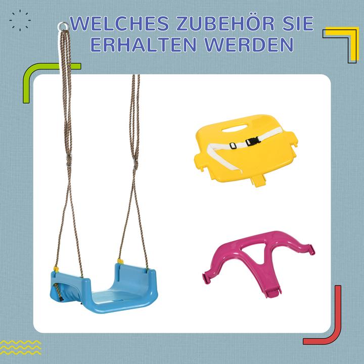 Actual product image Outsunny Children's swing with adjustable ropes