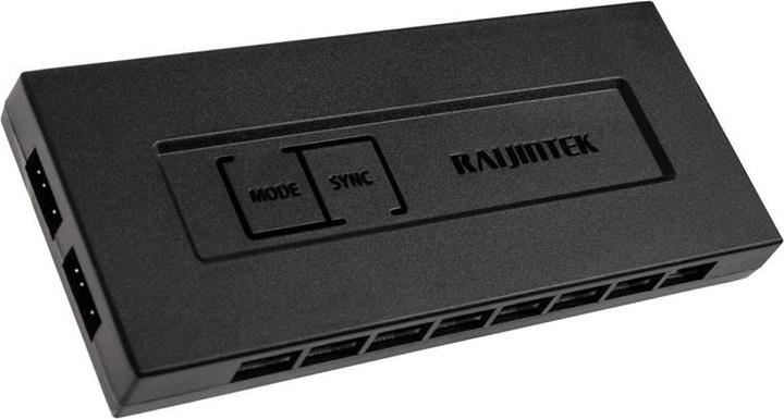 Actual product image Raijintek PWM Controller RJK 5V DRGB-PWM Control hub (8 Fan)