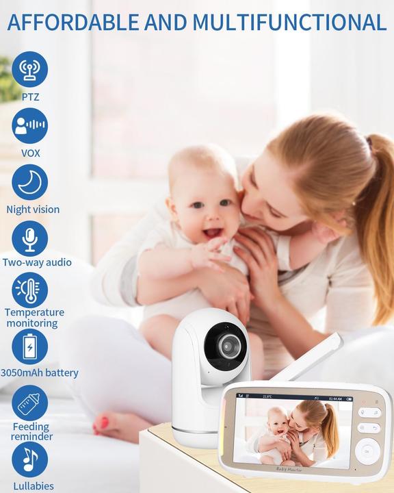 Produktbild Zawaer Babyphone mit Kamera (Babyphone mit Kamera, 400 m)