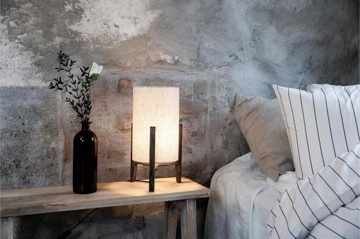 Image du produit Markslöjd Eruca 1 lampe de table H39 Walnut/Beige (E27)