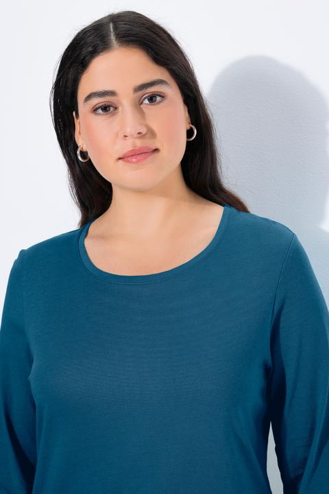 Produktbild Ulla Popken Shirt, Slim, Rundhalsausschnitt, Langarm (58)