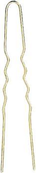 Actual product image Cosmetic Hairpins 27 gold 65x1,2mm wavy 10pcs (10 pcs.)