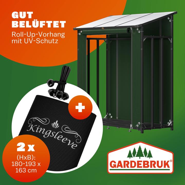 Actual product image Gardebruk Holzlager (163 x 70 x 198 cm)