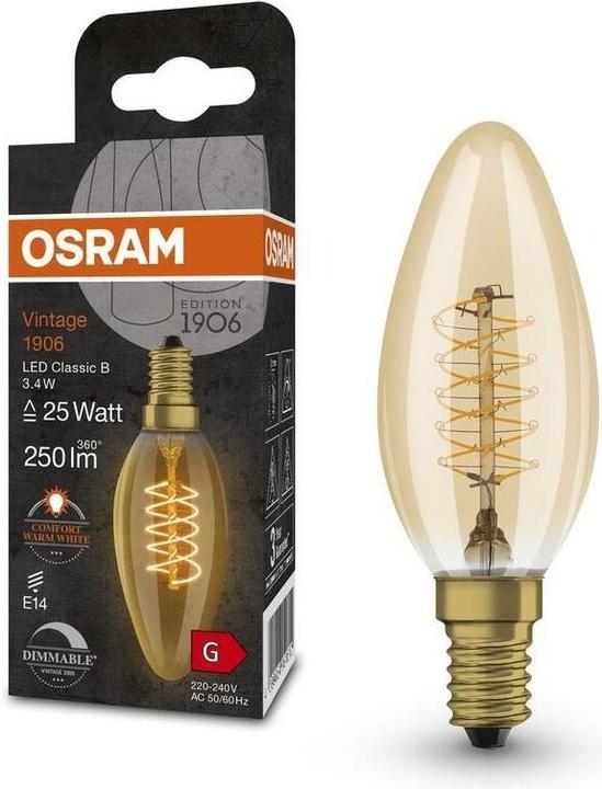 Produktbild Osram Vintage (E14, 3.40 W, 250 lm, 1 x, G)
