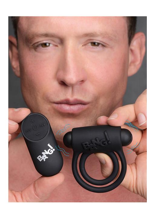 Produktbild XR Brands Silicone Cock Ring & Bullet with Remote Control (7.70 cm)