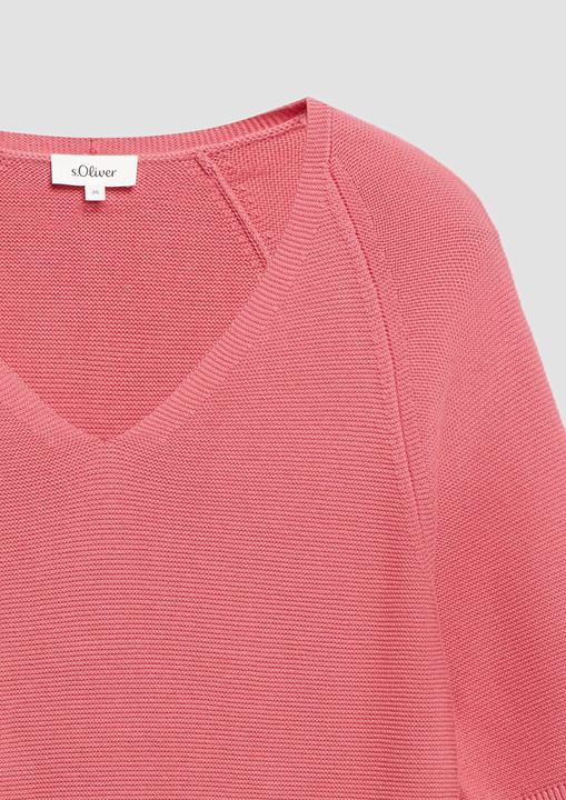 Produktbild s.Oliver Kurzarm-Strickpullover aus Baumwollmix (32)