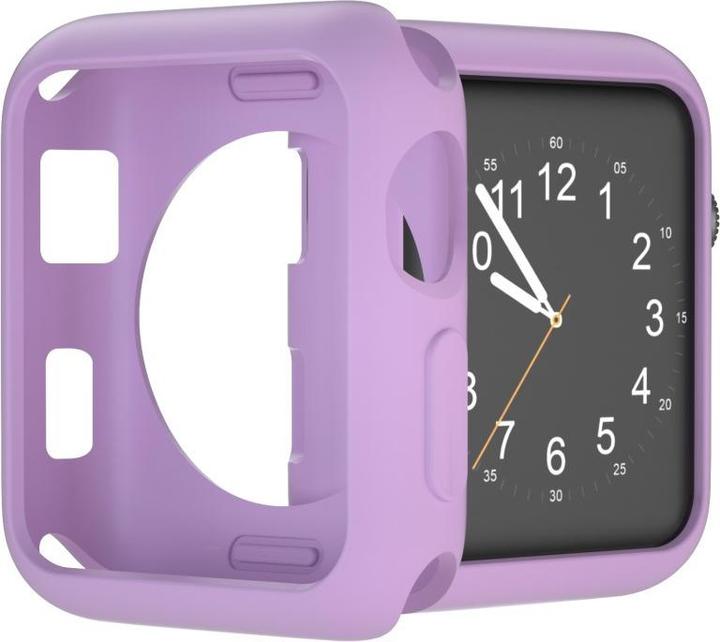 Actual product image Cover-Discount Apple Watch 42mm - Rubber Protection Case purple