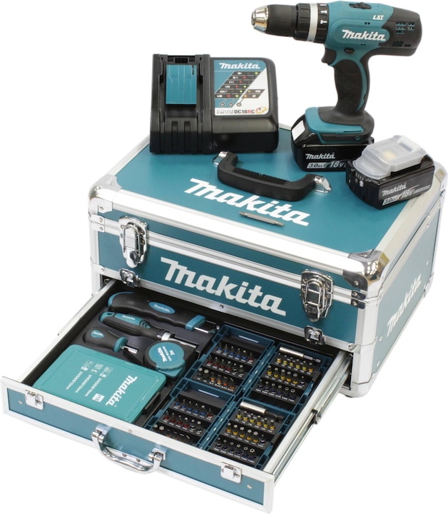 Makita DHP453RFX2 Set (Oplaadbare batterij)