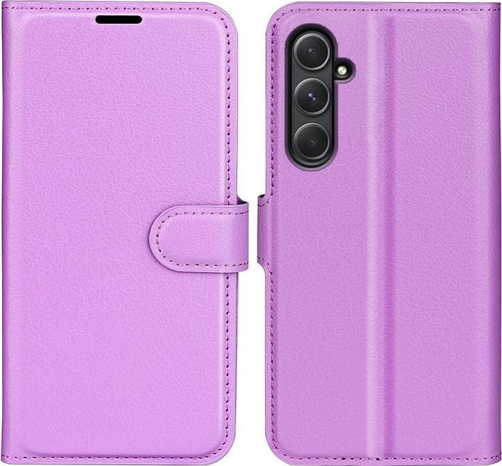 Actual product image Cover-Discount Galaxy A55 - Leather case violet (Samsung Galaxy A55)