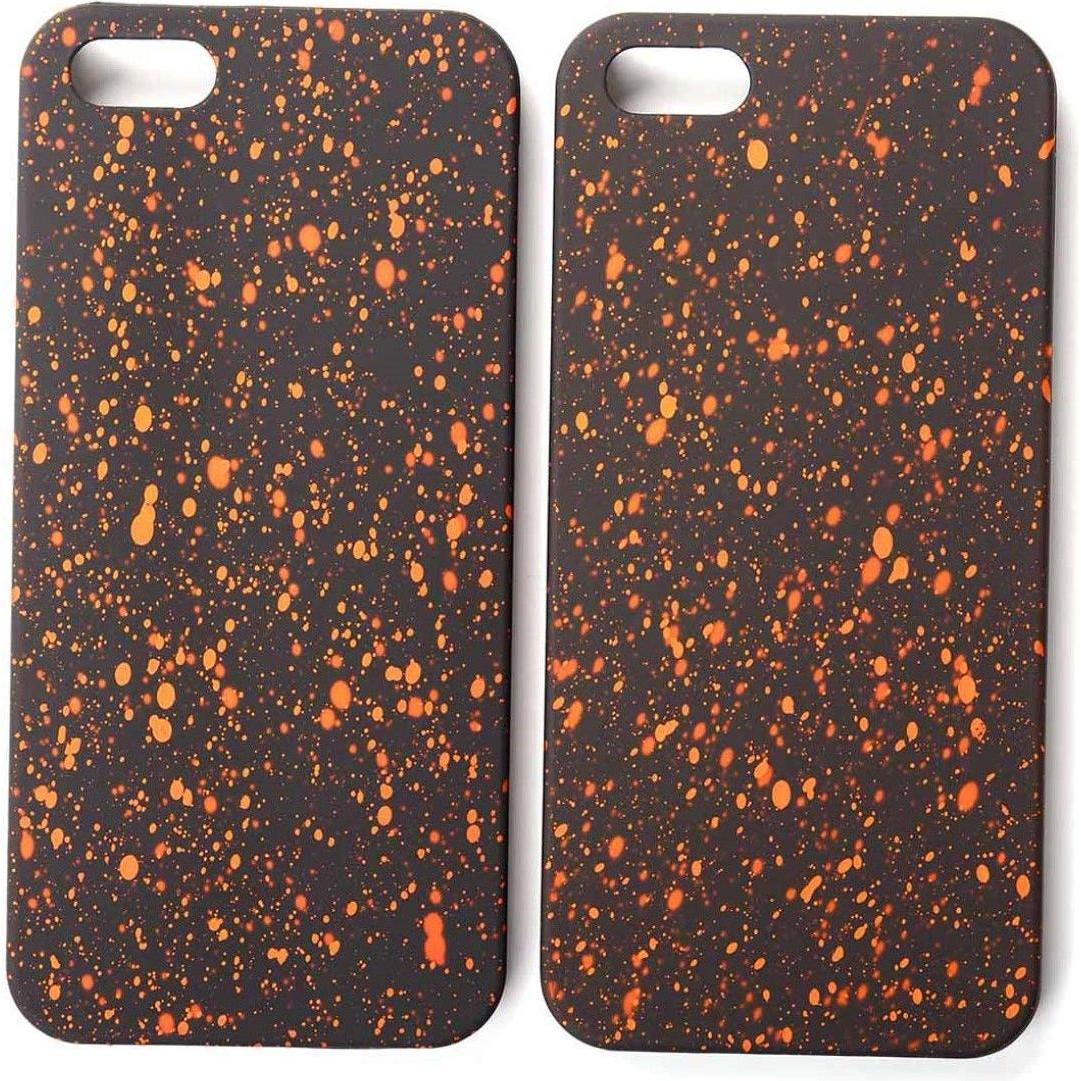 Thumbnail - König Design Handy Hülle Schutz Case Bumper Schale für Apple iPhone 5 5s SE 3D Sterne Orange (Apple iPhone 5), Smartphon...