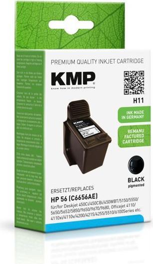 Actual product image KMP H11 Ink Cartridge compatible with HP C 6656 AE (FC)