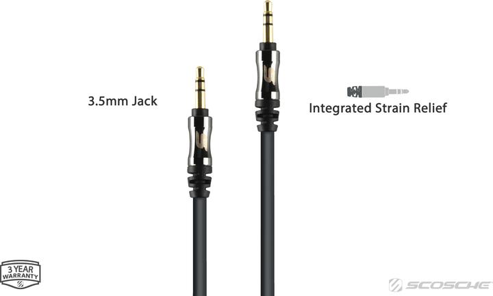 Actual product image Scosche hookUP (0.90 m, AUX cable)