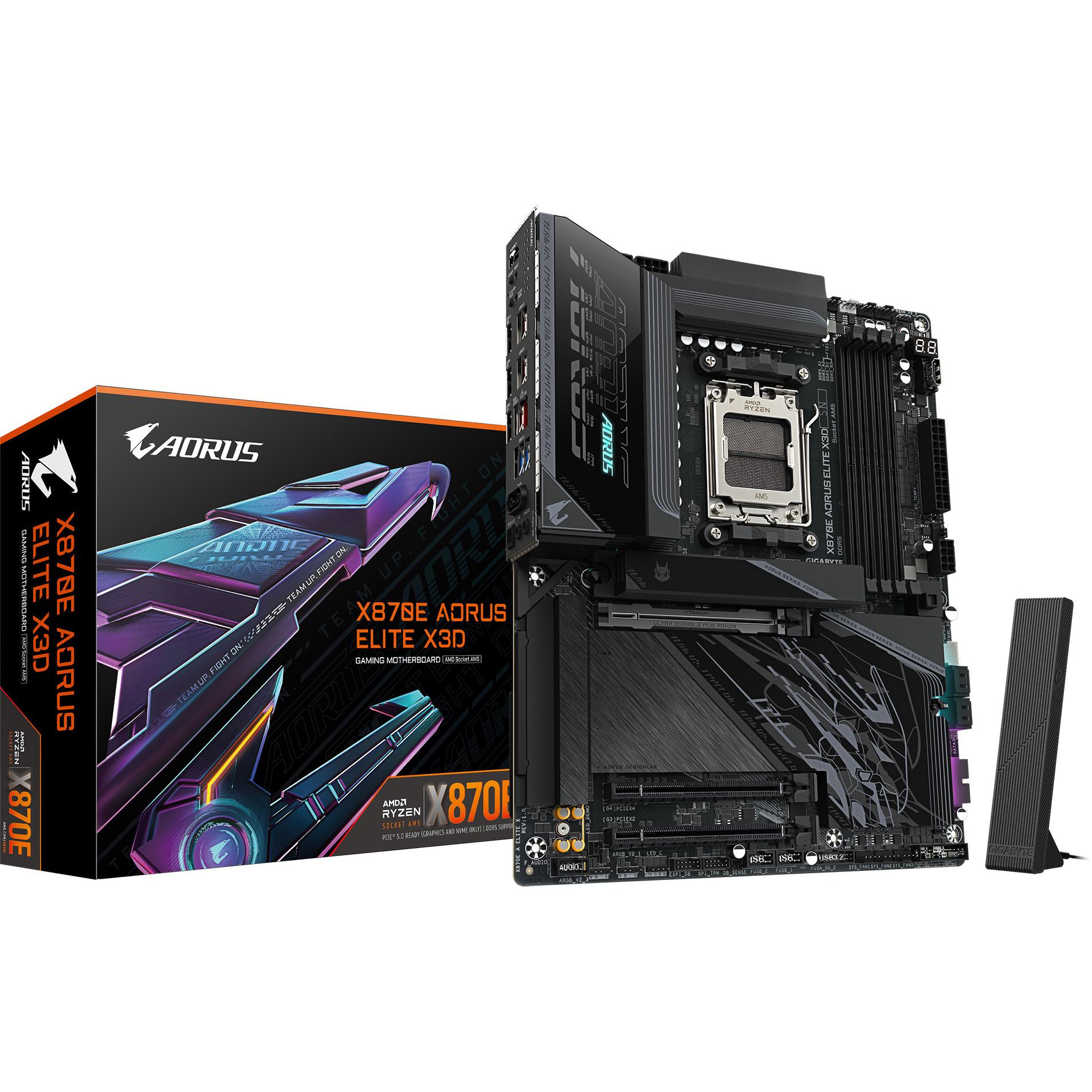Gigabyte X870E AORUS ELITE X3D (AM5, AMD X870E, ATX), Mainboard