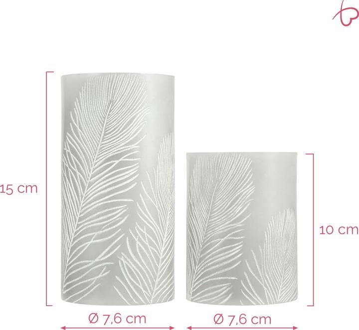 Produktbild Pauleen LED Wachskerze Cosy Feather 2er Set (2 x)