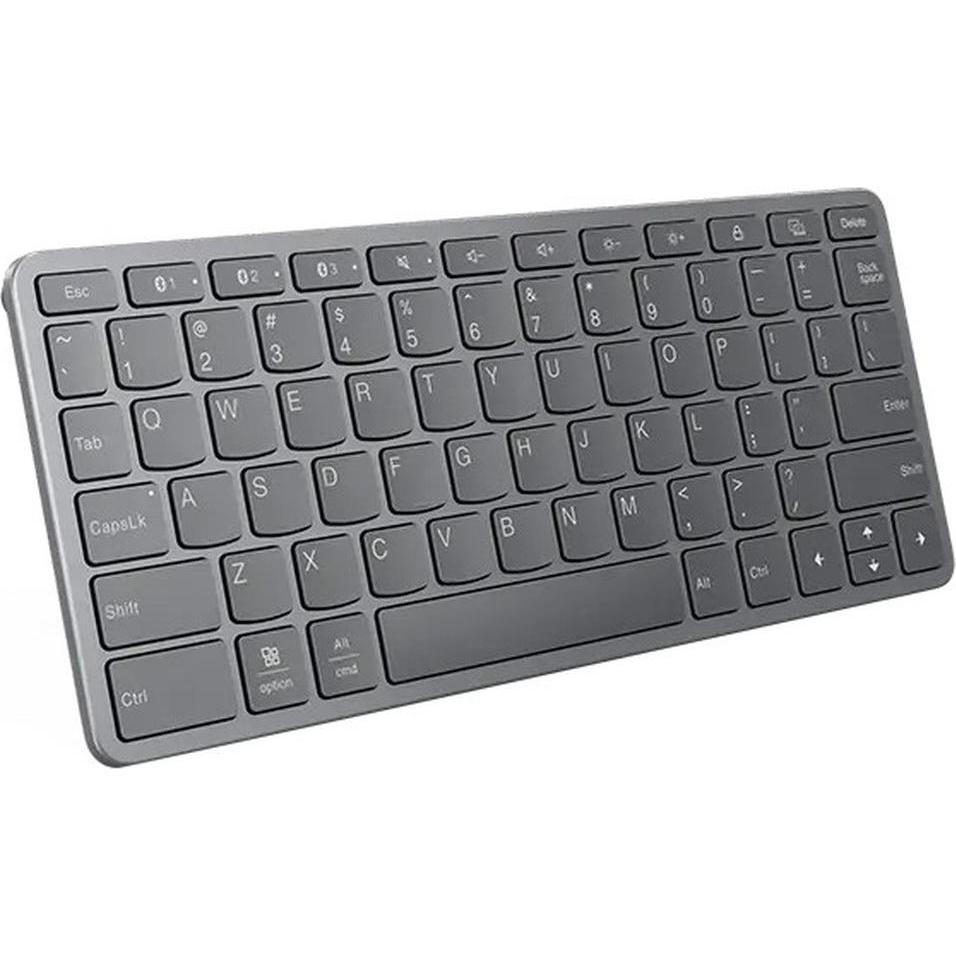 Lenovo TAB Multi-device Keyboard Wireless (US, Kabellos), Tastatur, Grau
