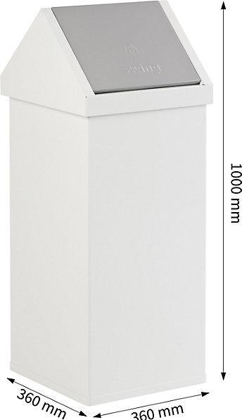 Produktbild kaiserkraft Wertstoffbehälter mit Schwingdeckel (110 l)