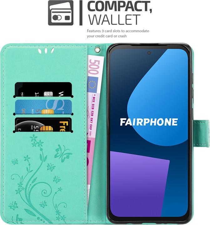 Produktbild Cadorabo Hülle für Fairphone 5 mit Blumen Muster (Fairphone 5)