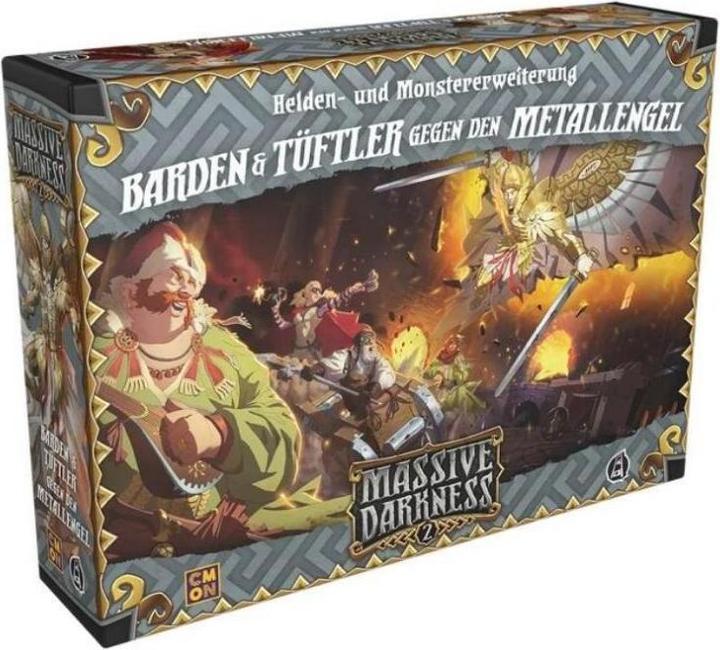 Cmon CMND0233 - Massive Darkness 2: Barden & Tüftler gegen den Metallengel (DE expansion). (German, 1 - 6 Players)