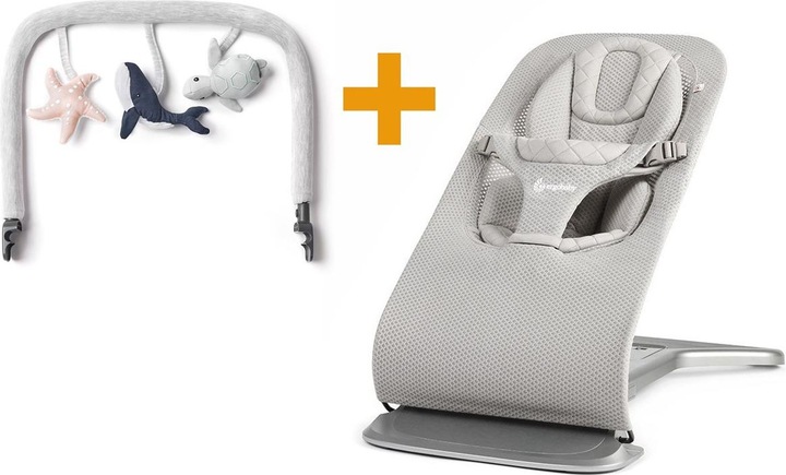Actual product image Ergobaby 3-In-1 Evolve Babywippe Mesh inkl. Spielbügel