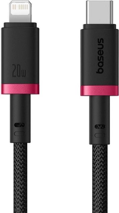 Image du produit Baseus Câble de recharge rapide Dura Type-C pour iP 20 W 1 m Noir Rouge (1 m, USB 4.0, 20 W)