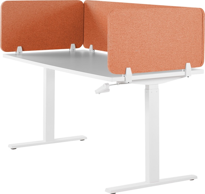 Produktbild Beliani Schreibtischtrennwand hellrot 80 x 40 cm WALLY
