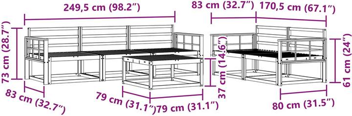 Produktbild vidaXL Outdoor-Sofagarnitur