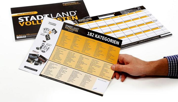 Produktbild Denkriesen Stadt Land Vollpfosten - A4 Block  Do It Yourself Edition (d (2 - 4 Spieler)