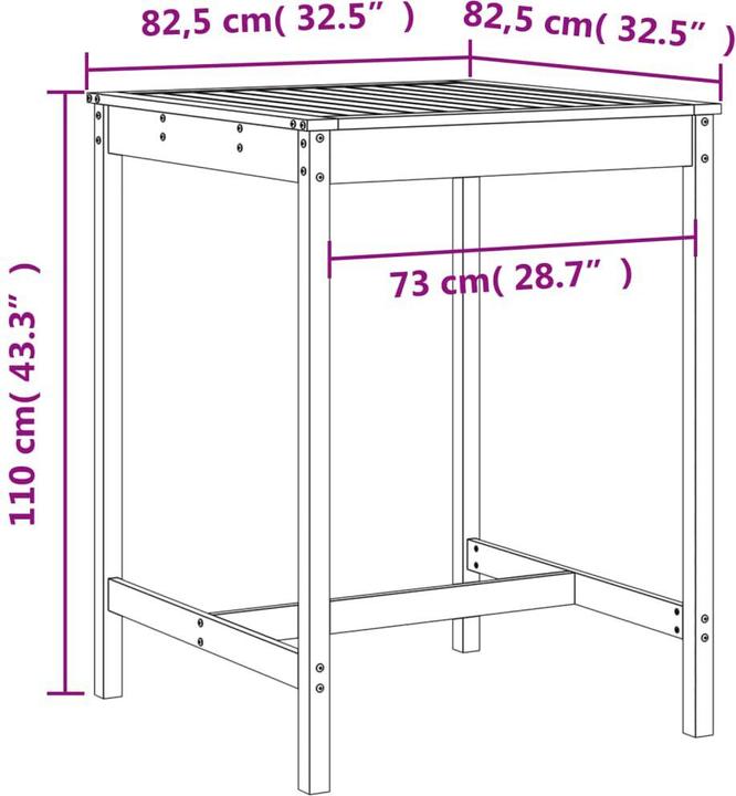 Produktbild vidaXL Gartenbar Set