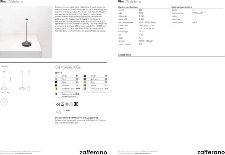 Produktbild Zafferano Pina (178 lm)