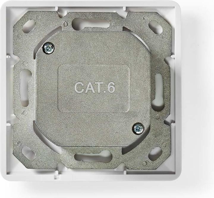Immagine prodotto Nedis Presa di rete a muro | Montaggio ad incasso | Porta/e a 2 porte | CAT6 | Diritto | Presa | Placcato (S/UTP, CAT6, 0.08 m)