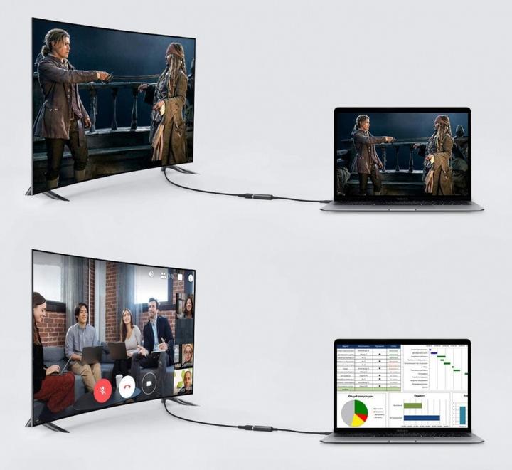 Image du produit Aukey HDMI - USB C (USB-C, HDMI, 20 cm)