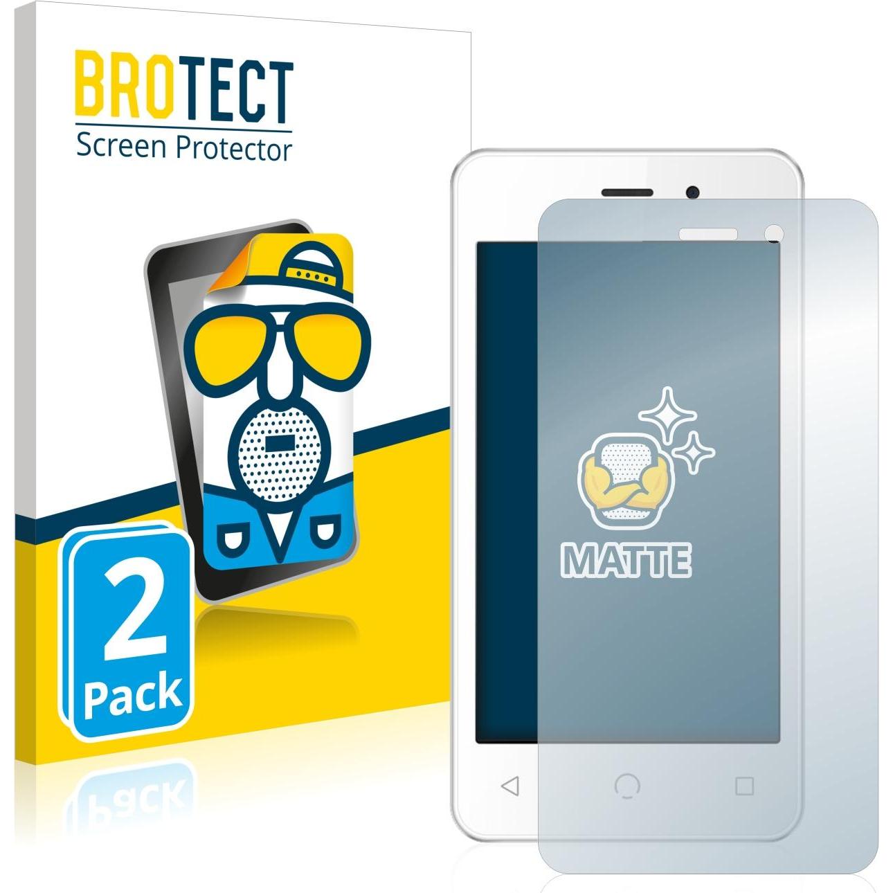 BROTECT Entspiegelungs-Schutzfolie Displayschutz Matt (2 Stück, NUU A1), Smartphone Schutzfolie, Grau