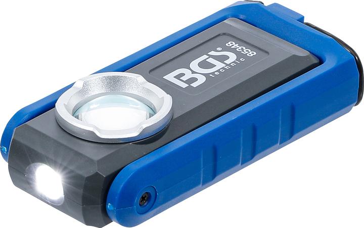 Produktbild BGS COB-LED-Werkstattleuchte mit Magnet und Haken | klappbar | mit induktiver Ladefunktion