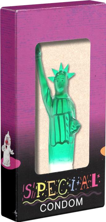 Immagine prodotto Erco Scherzkondom Freiheitsstatue XL – handbemalt, kreativer Partygag und witziges Gag-Geschenk (1 pz.)