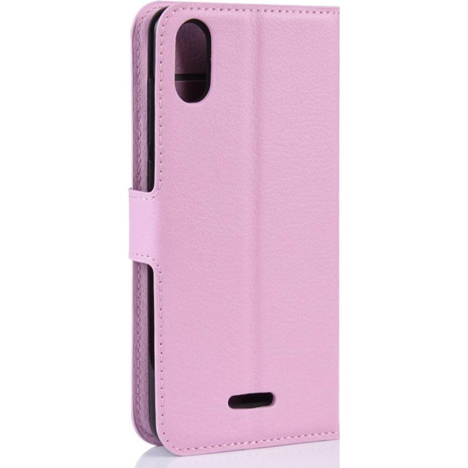 Thumbnail - Screenguard Wiko Y80 Leather Guard Lederhülle (Wiko Y80), Smartphone Hülle, Rosa