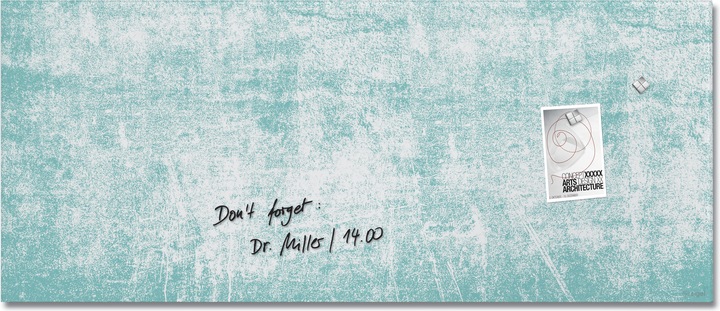 Actual product image Sigel Glass magnetic board Artverum with design (Magnet board, 130 x 55 cm)