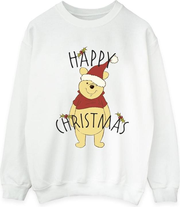 Immagine prodotto Disney Winnie The Pooh Happy Christmas Holly Felpa Uomo (M)