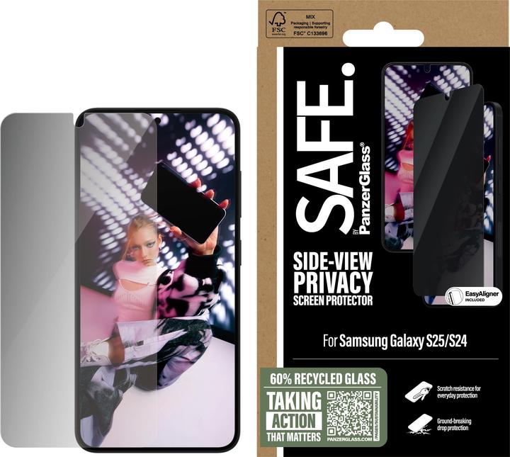 Produktbild PanzerGlass SAFE. Privacy Displayschutz Ultra-Wide Fit (1 Stk., Samsung Galaxy S24, Samsung Galaxy S25)